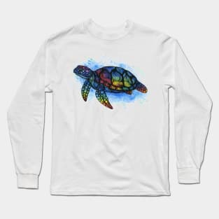 Rainbow Turtle Long Sleeve T-Shirt